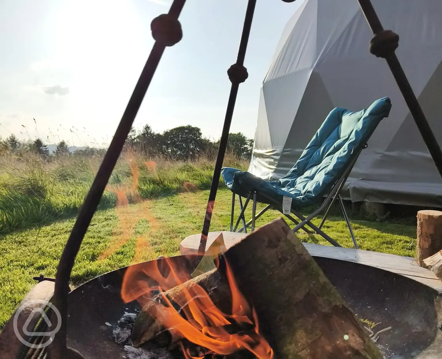 Nature dome fire pit 