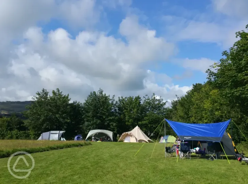 Non electric meadow camping pitches