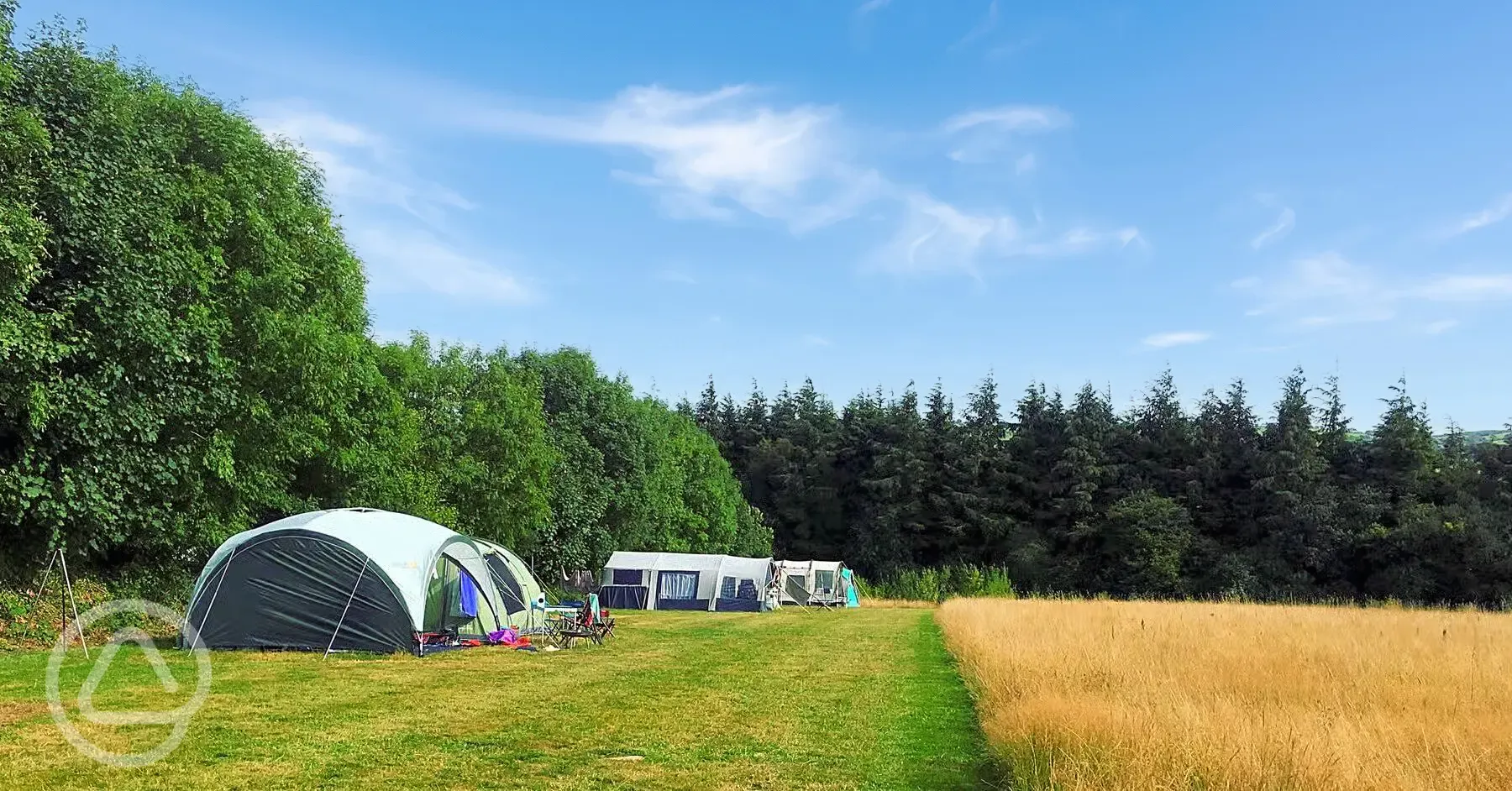 Non electric meadow camping pitches