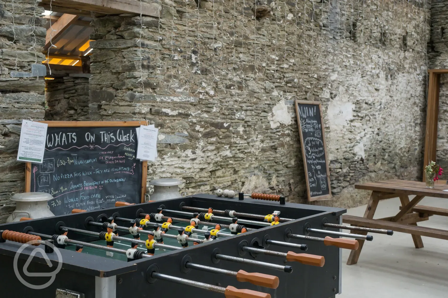 Guest barn, relax or play table football 