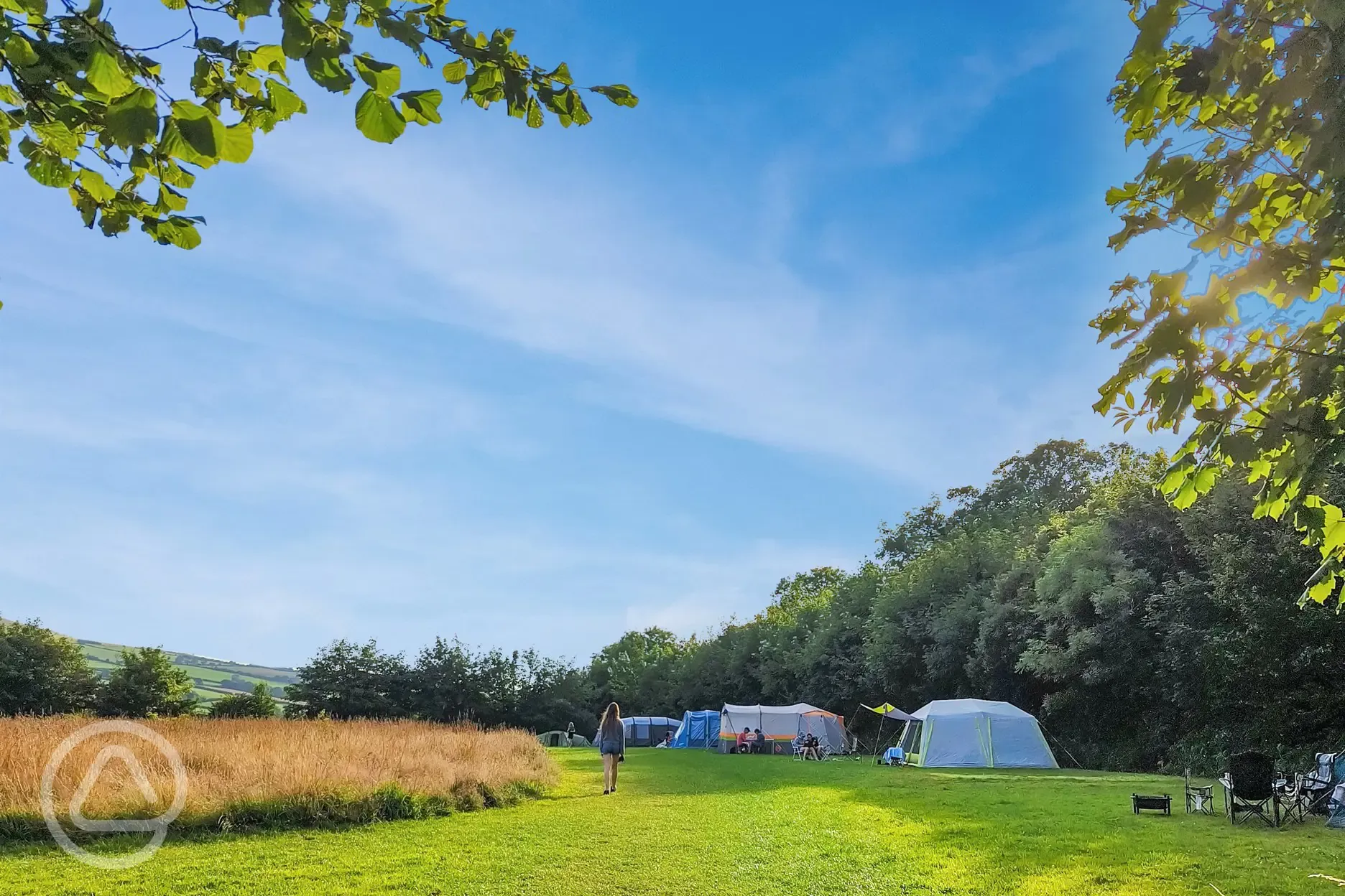 Non electric meadow camping pitches