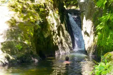Secret Waterfall Trail - self guided at Top of the Woods