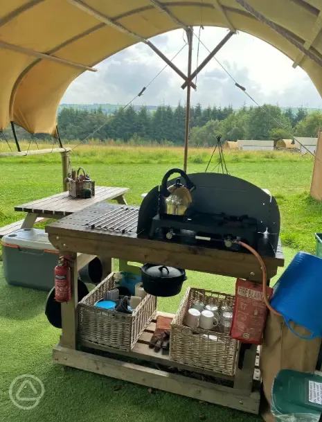 Pioneer camp kitchen