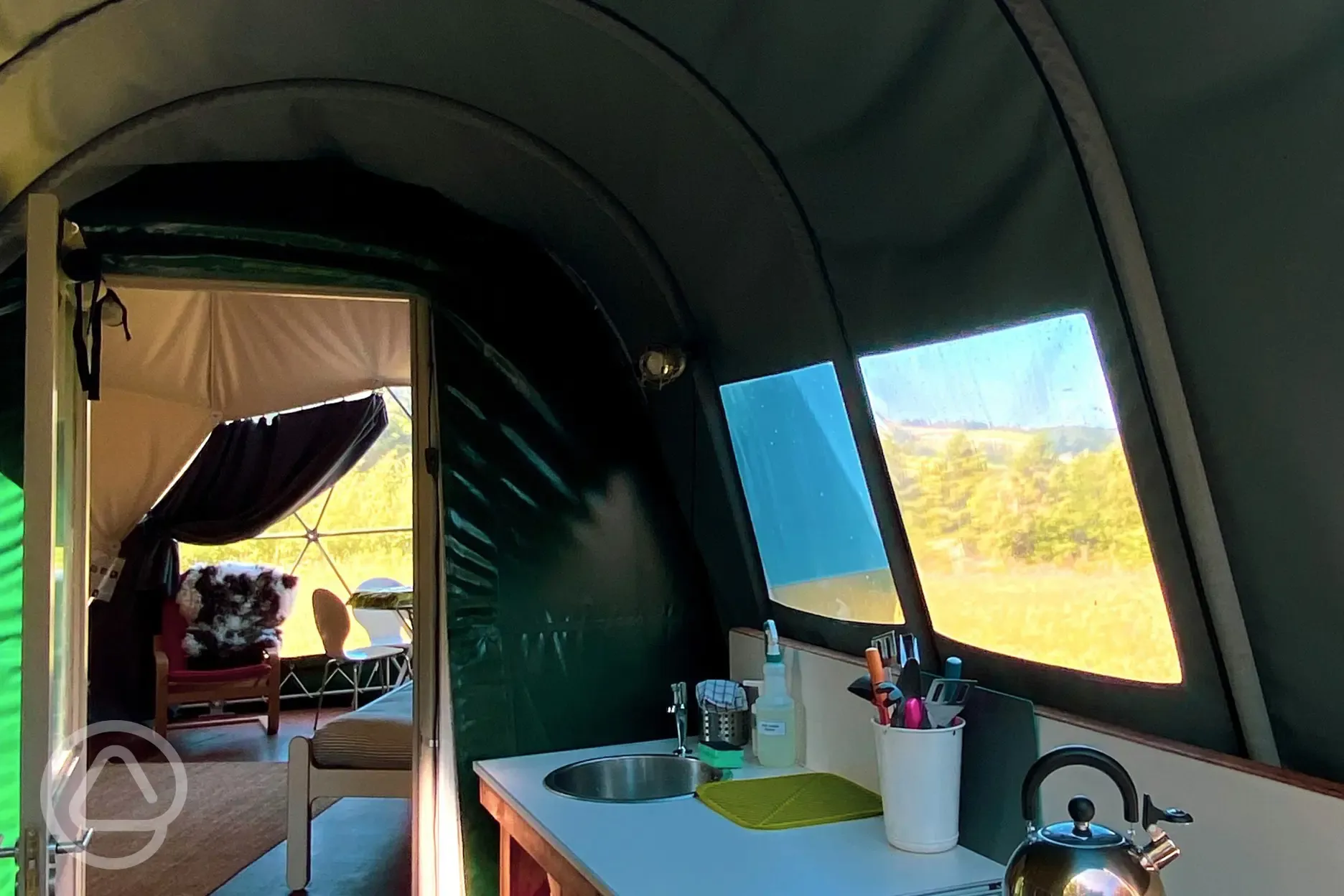 Nature dome kitchen