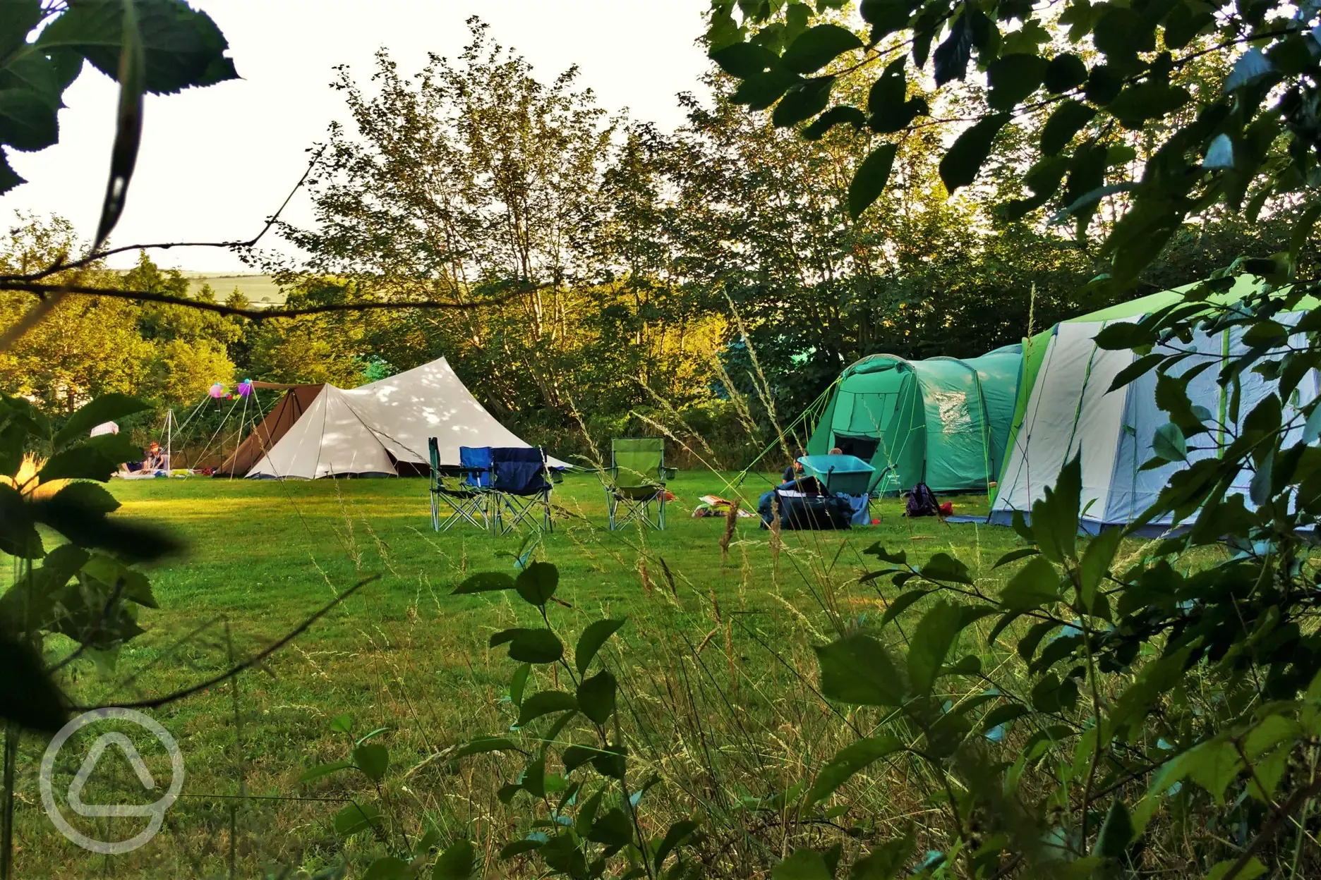 Non electric meadow camping pitches