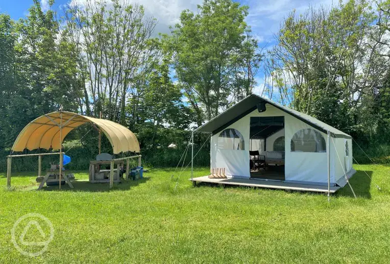 Pioneer camp with an undercover camp kitchen