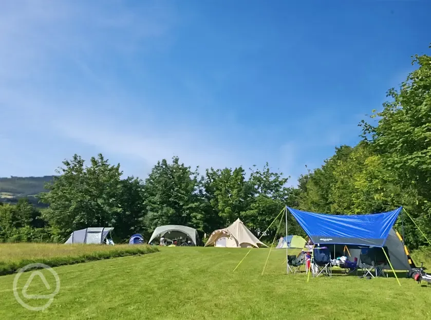 Non electric meadow camping pitches