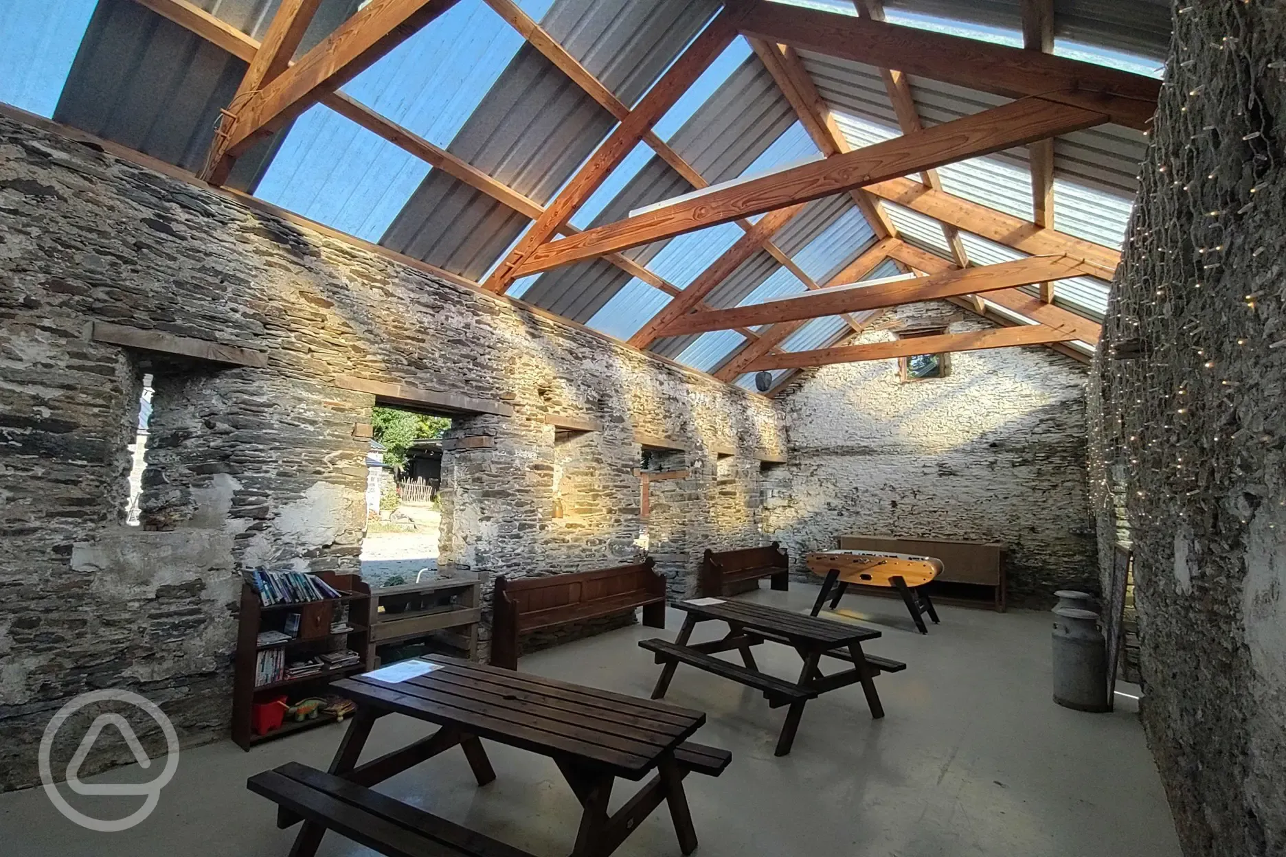 Dutch barn interior 