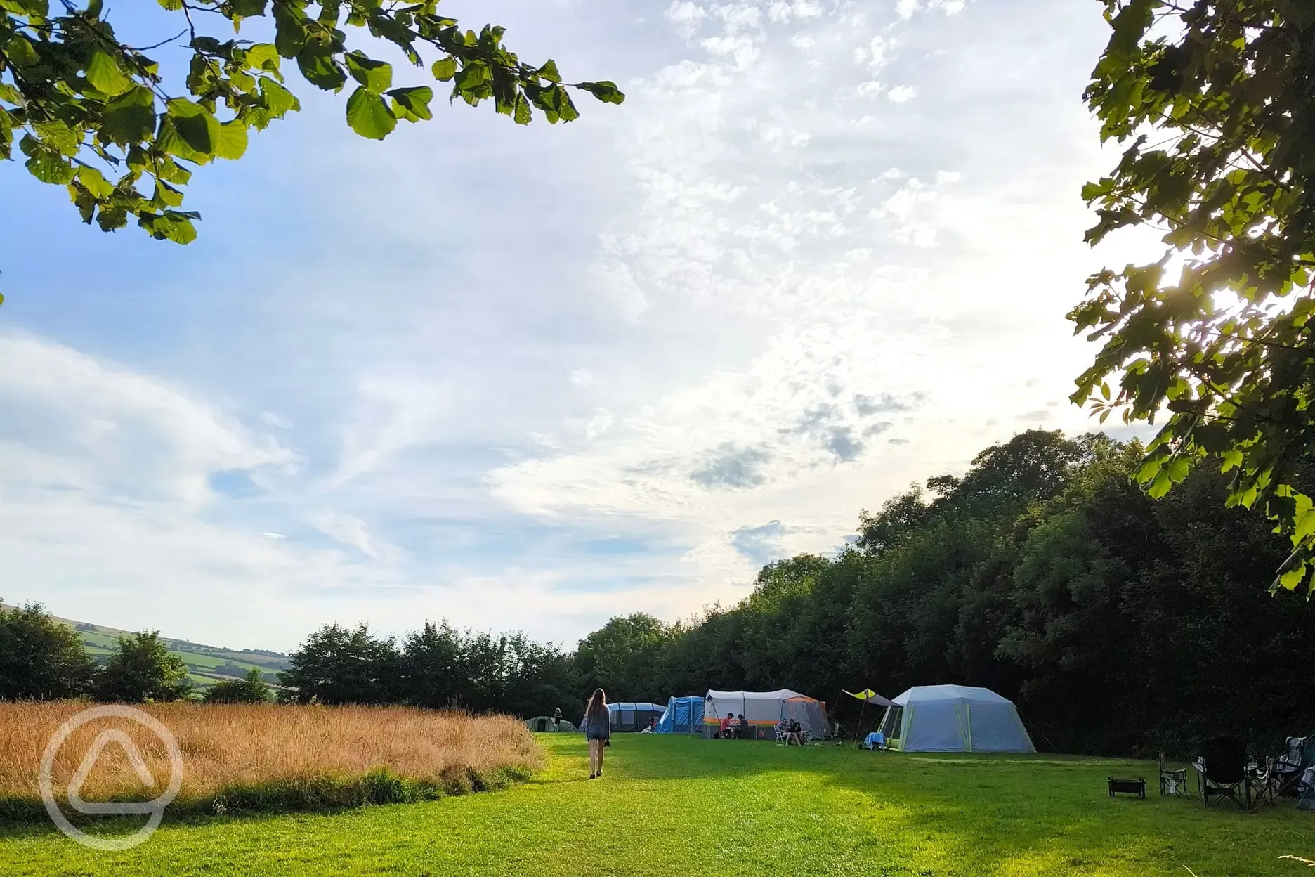 Non electric meadow camping pitches