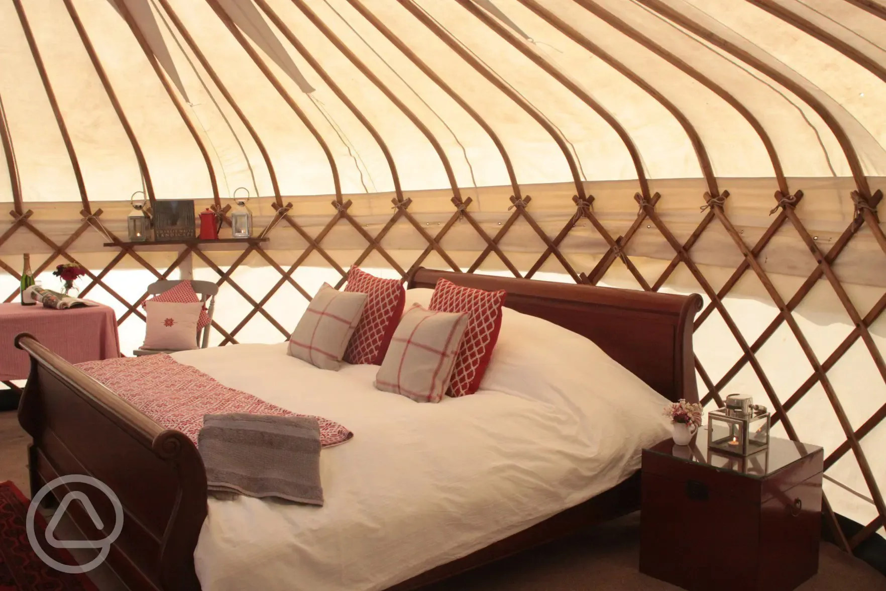Double bed Devon Yurt
