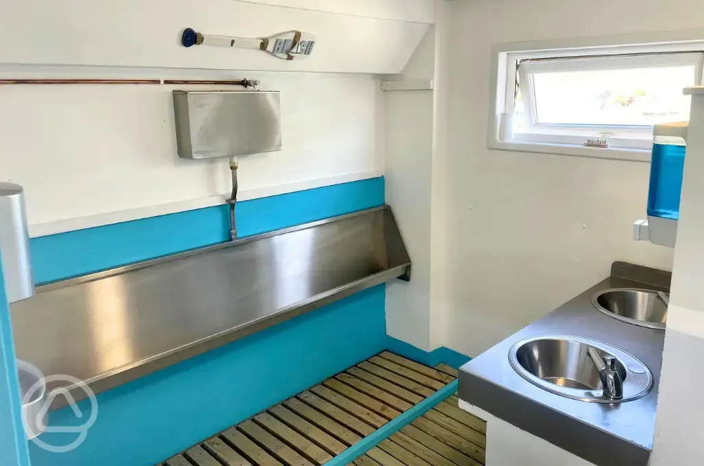 Indoor washing up area