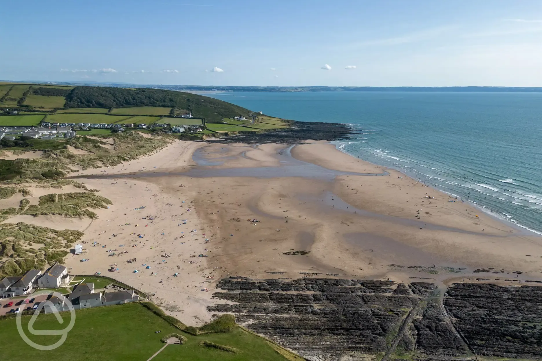 Aerial of the beach