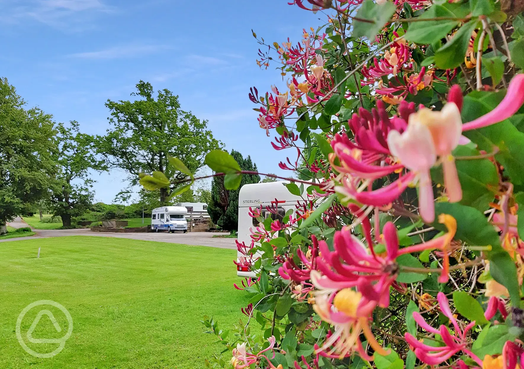 Fully serviced hardstanding pitches with 16 amp hook up