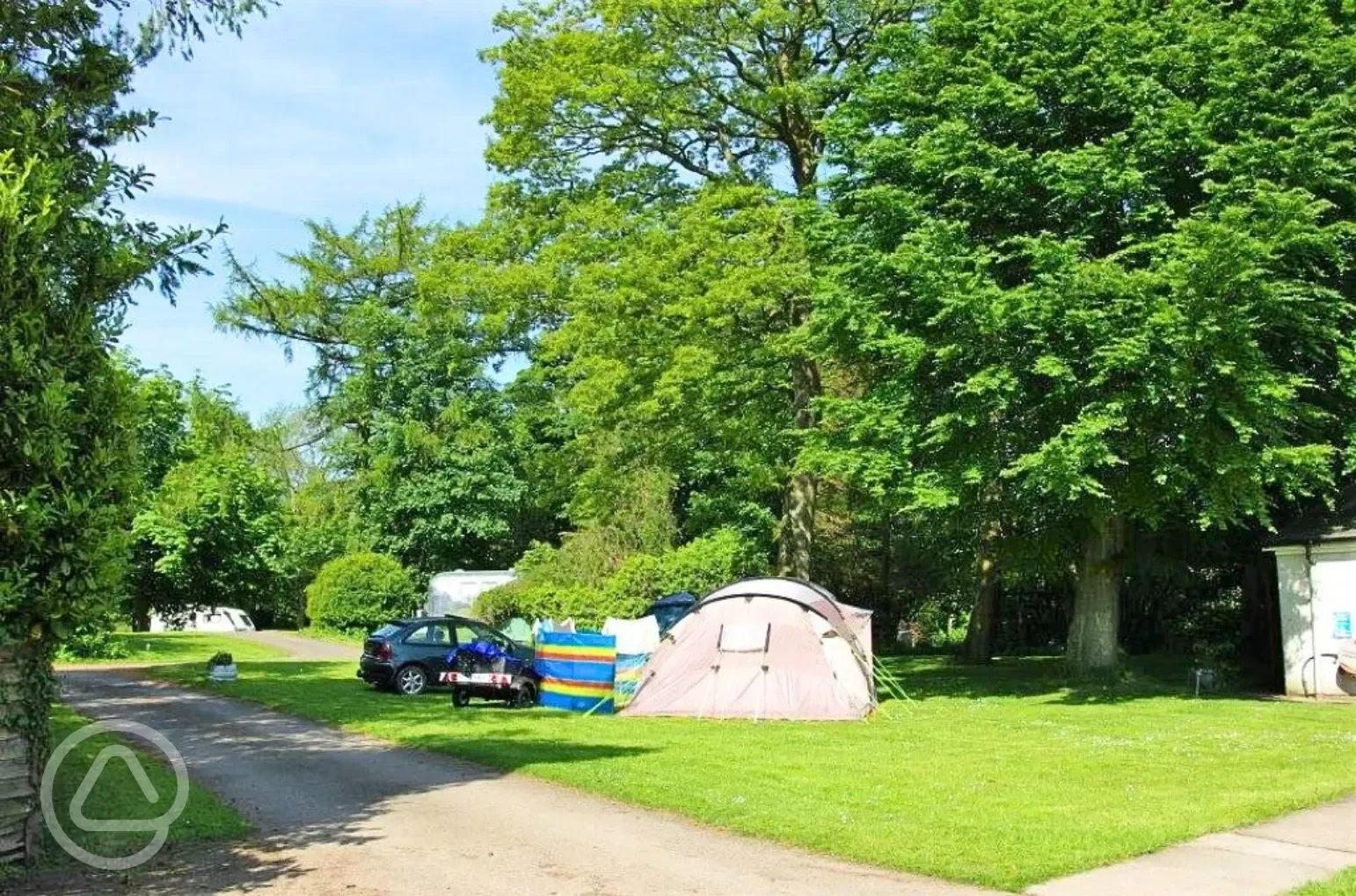 Fully serviced grass pitches with 16 amp hook up