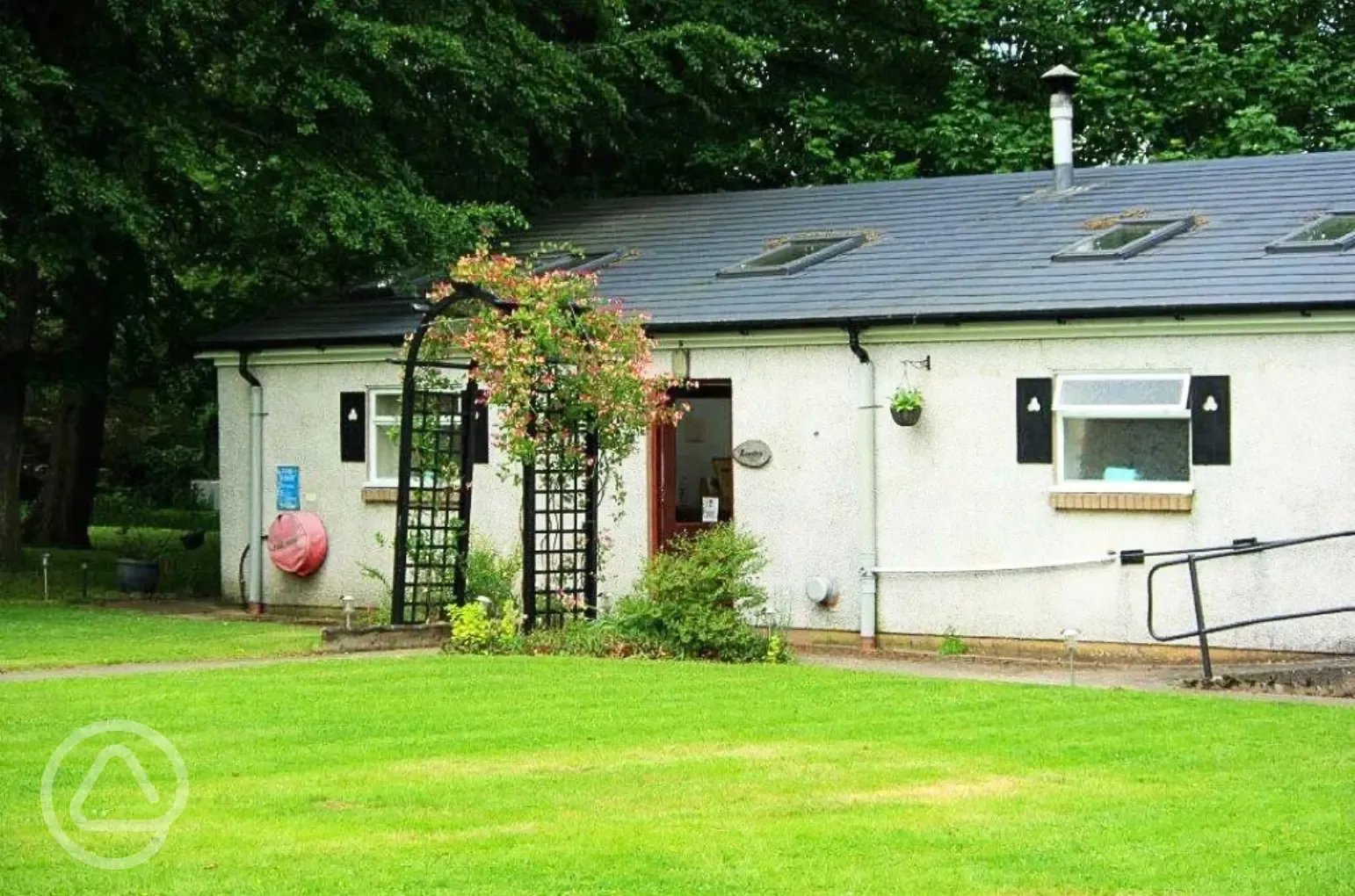 Facilities block at The Larches Caravan Park