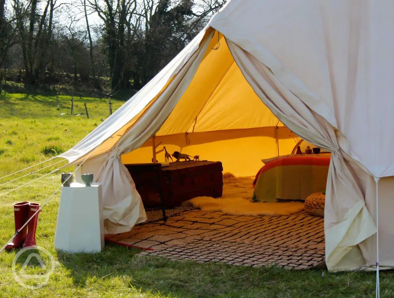 Bell tent at The Sunny Field
