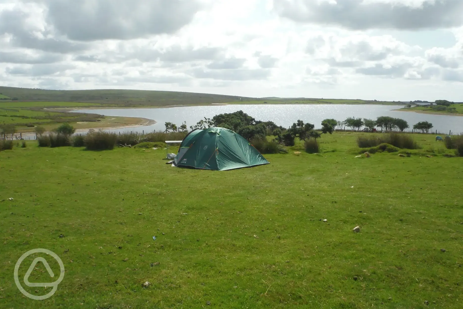 Tent camping at Colliford Lake Park Campsite