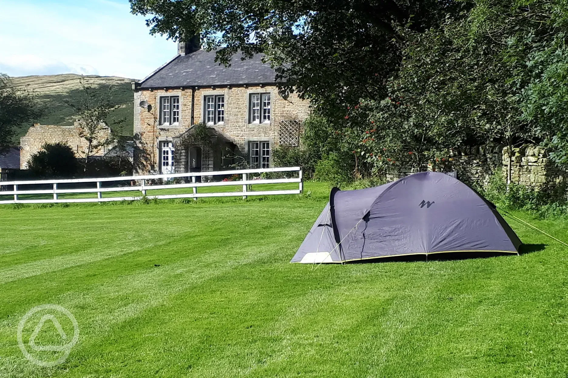 Camping on the front field