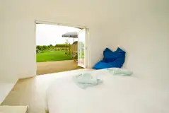 Glamping pod bedroom