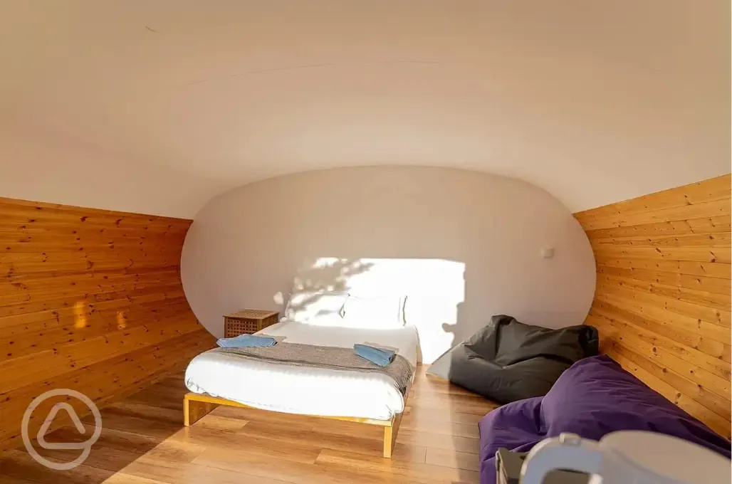 Glamping pod interior