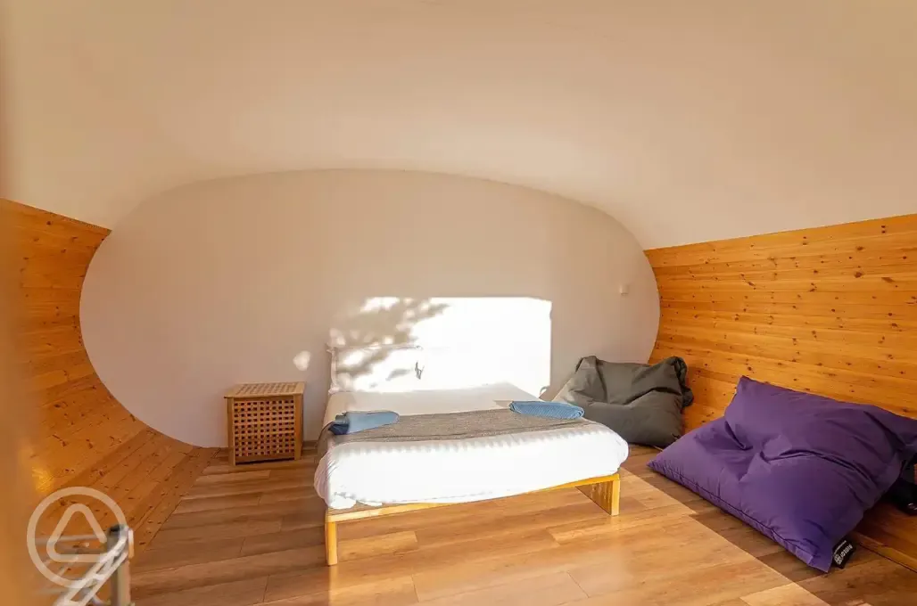 Glamping pod interior