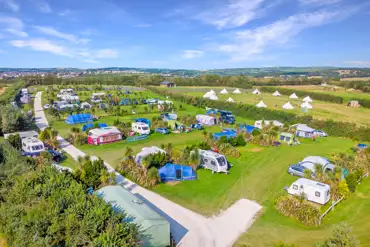 Aerial of the campsite