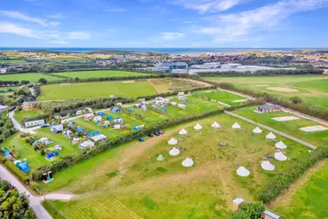 Aerial of Atlantic Camping and coast