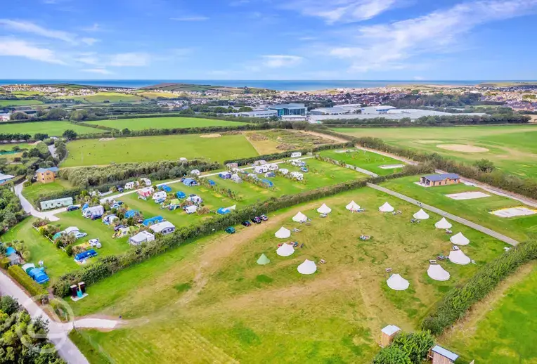 Aerial of Atlantic Camping and coast