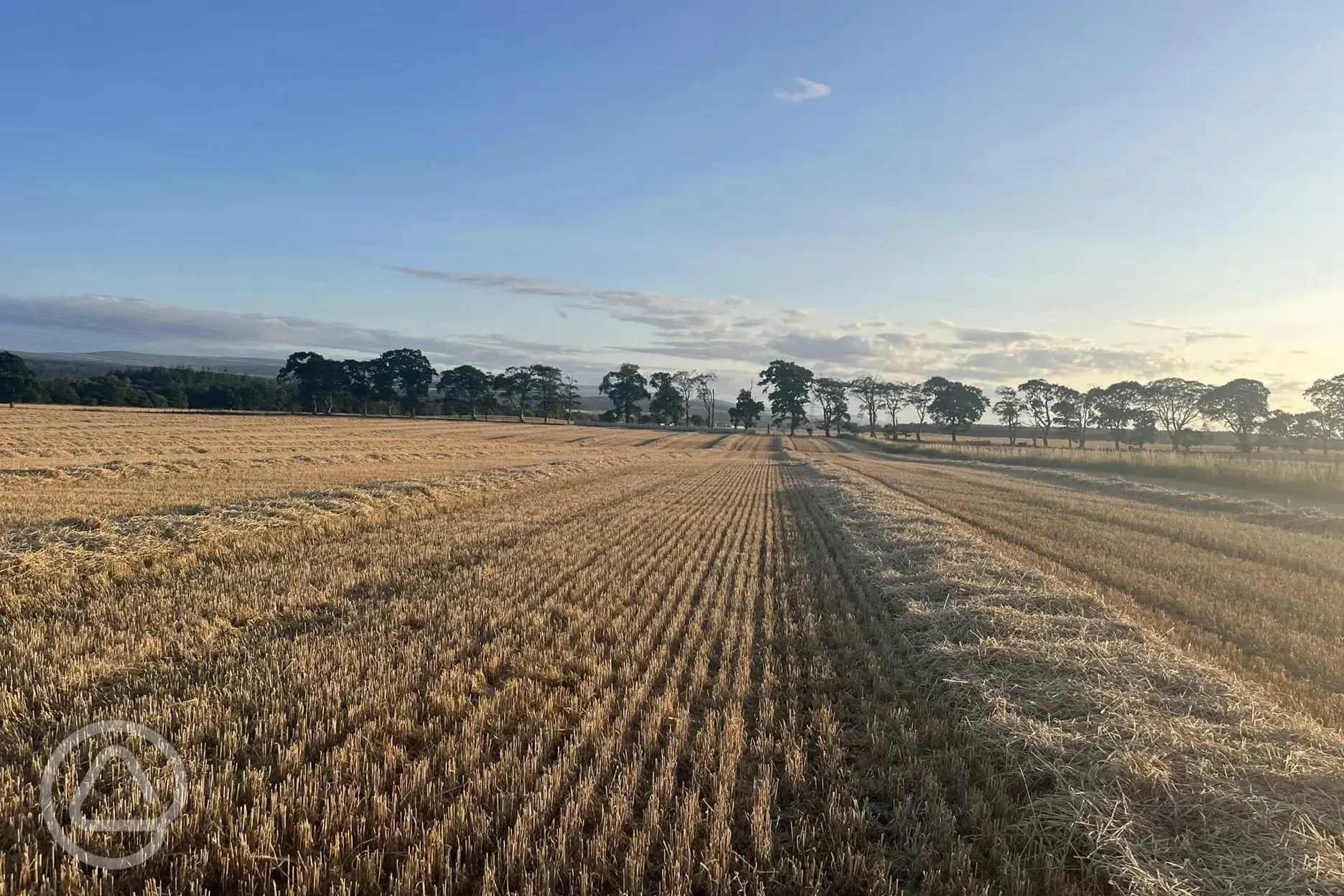 Fields at Barrow Campsite Nairn