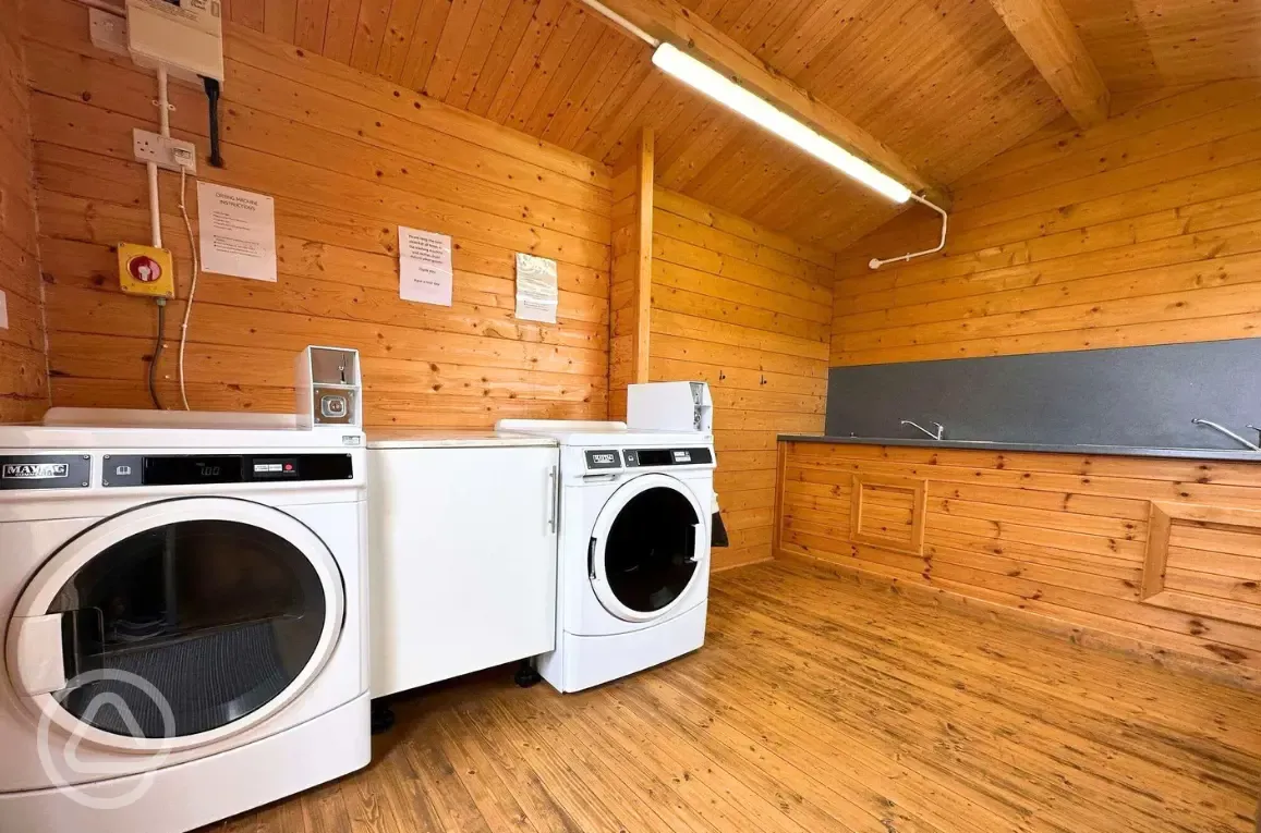 Laundry room and washing up area