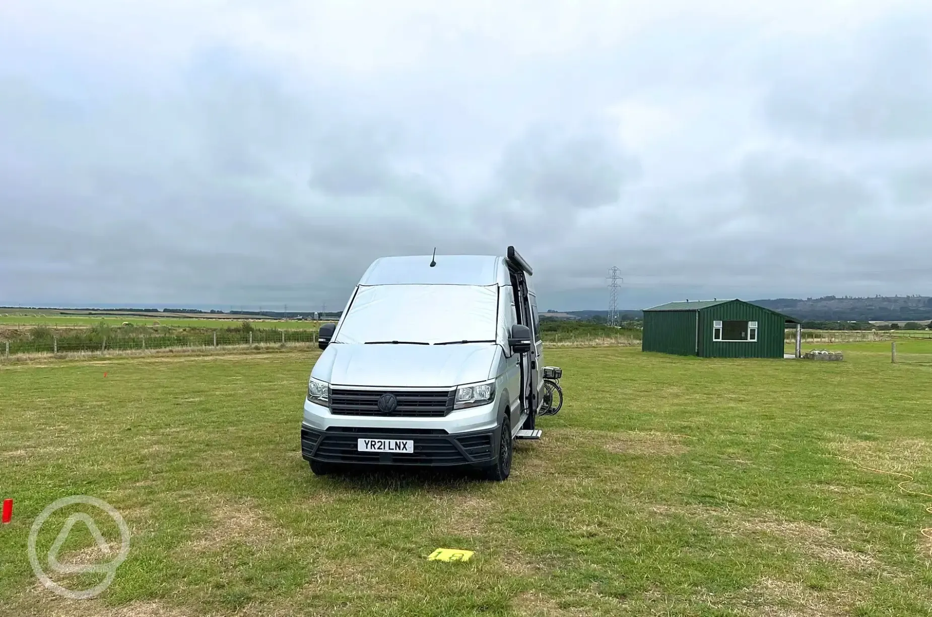 Non electric grass pitches at Barrow Campsite Nairn
