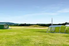 Large tent on a non electric grass pitch at Barrow Campsite Nairn Large tent on a non electric grass pitch at Barrow Campsite Nairn