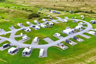 Aerial of the campsite