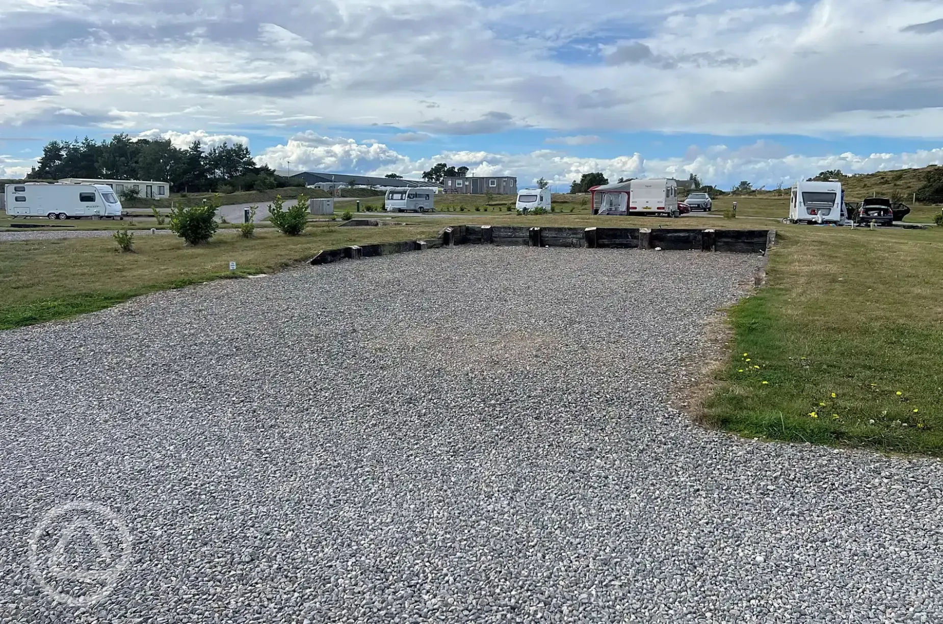 Fully serviced hardstanding pitches with a 16 amp hook up 