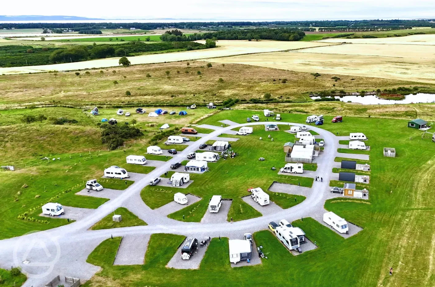 Aerial of the campsite