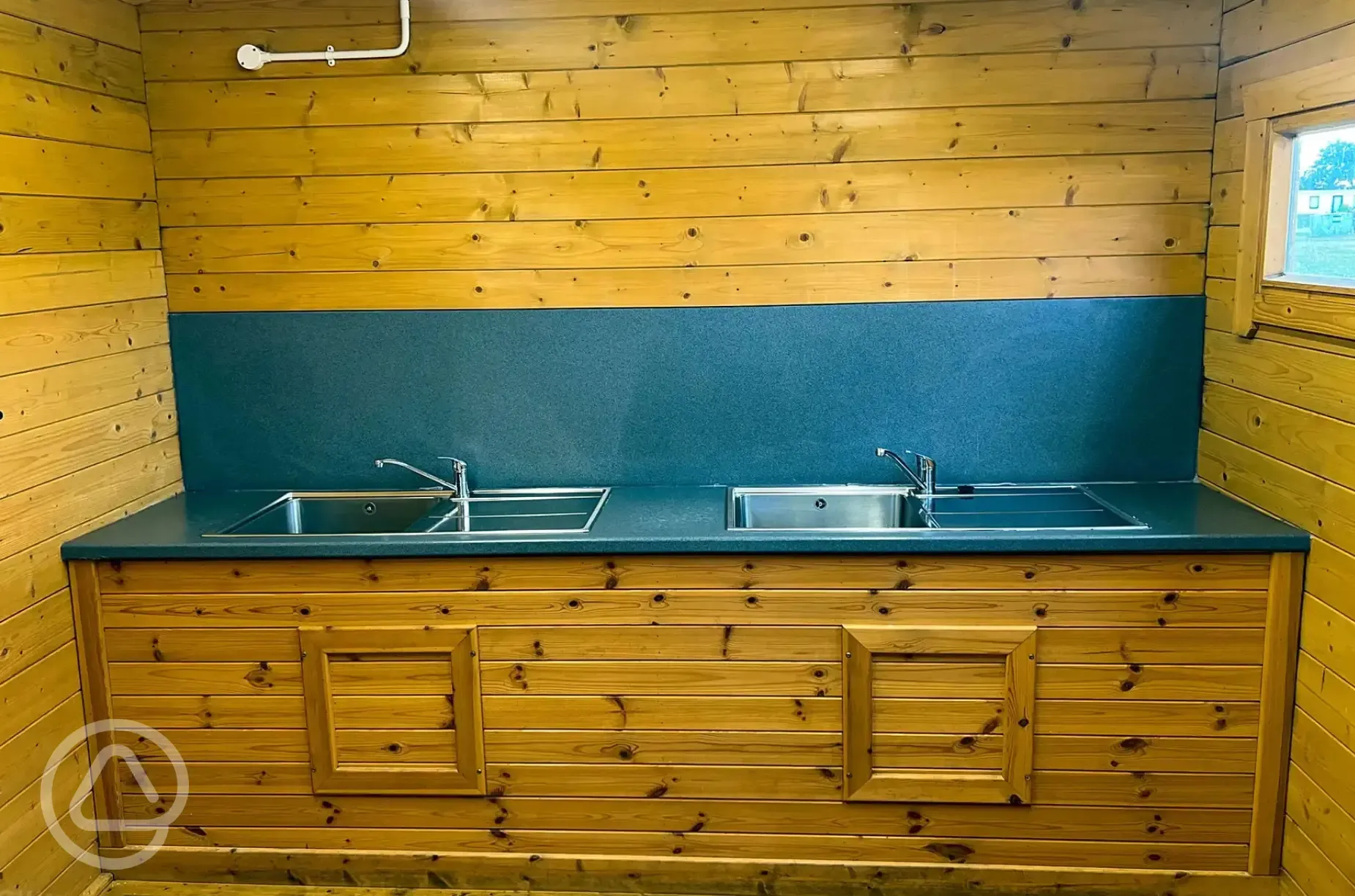 Indoor washing up area