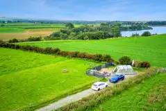 Fully serviced hardstanding all weather touring pitch with hot tub Fully serviced hardstanding all weather touring pitch with hot tub