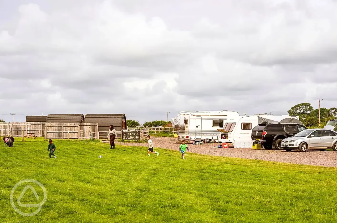 Fully serviced hardstanding all weather touring pitches