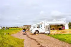 Fully serviced hardstanding all weather touring pitches
