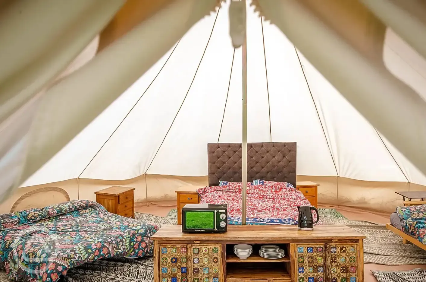 Bell tent interior