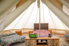 Bell tent interior