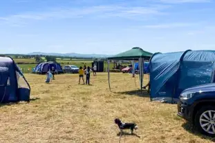 Camping at Cardewlees, Dalston, Carlisle, Cumbria