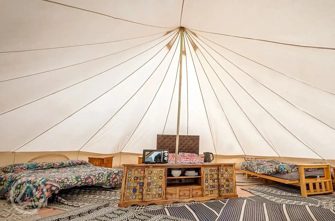 Bell tent interior