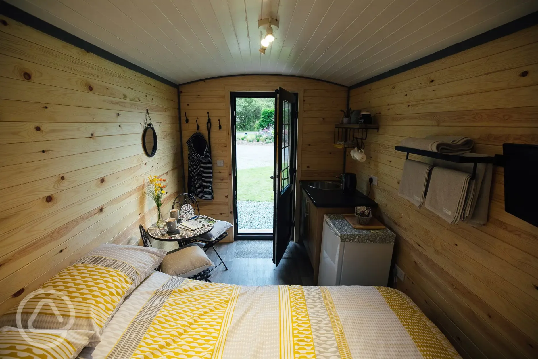 Hut interior view