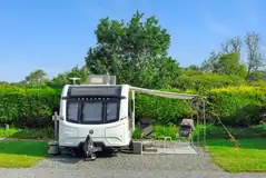 Electric hardstanding pitches with awning space