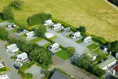 Aerial of the electric hardstanding pitches
