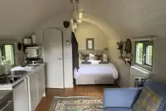 Suilven View ensuite glamping pod interior 