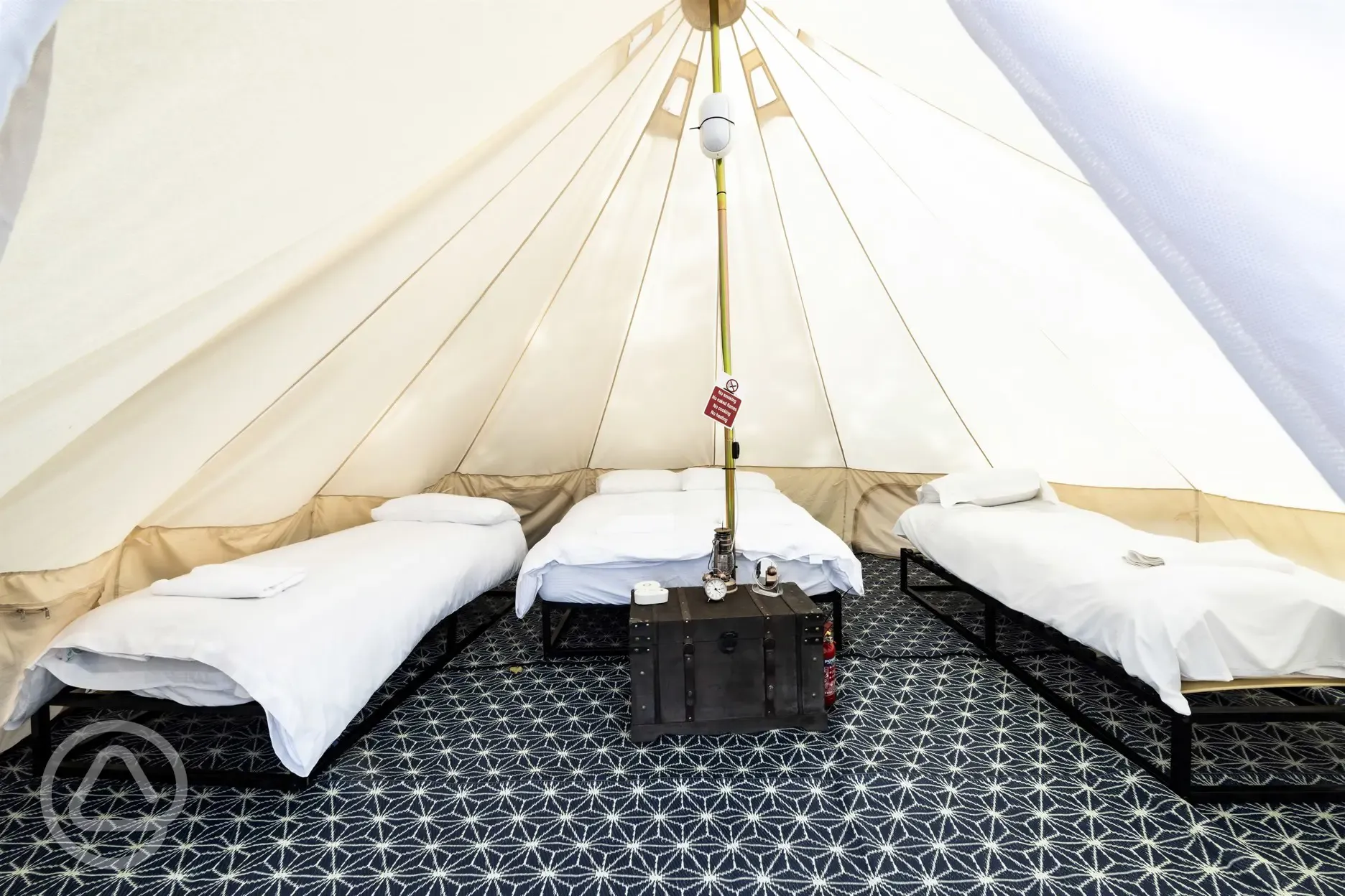 Bell tent interior