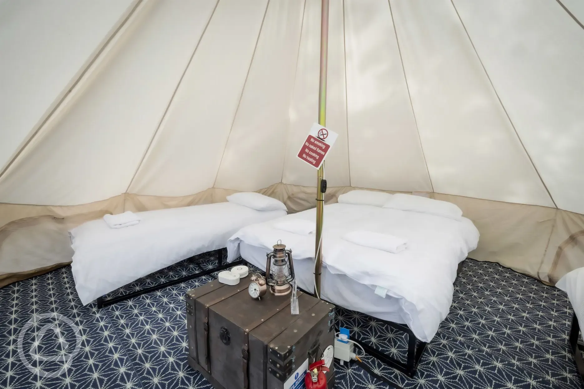 Bell tent interior