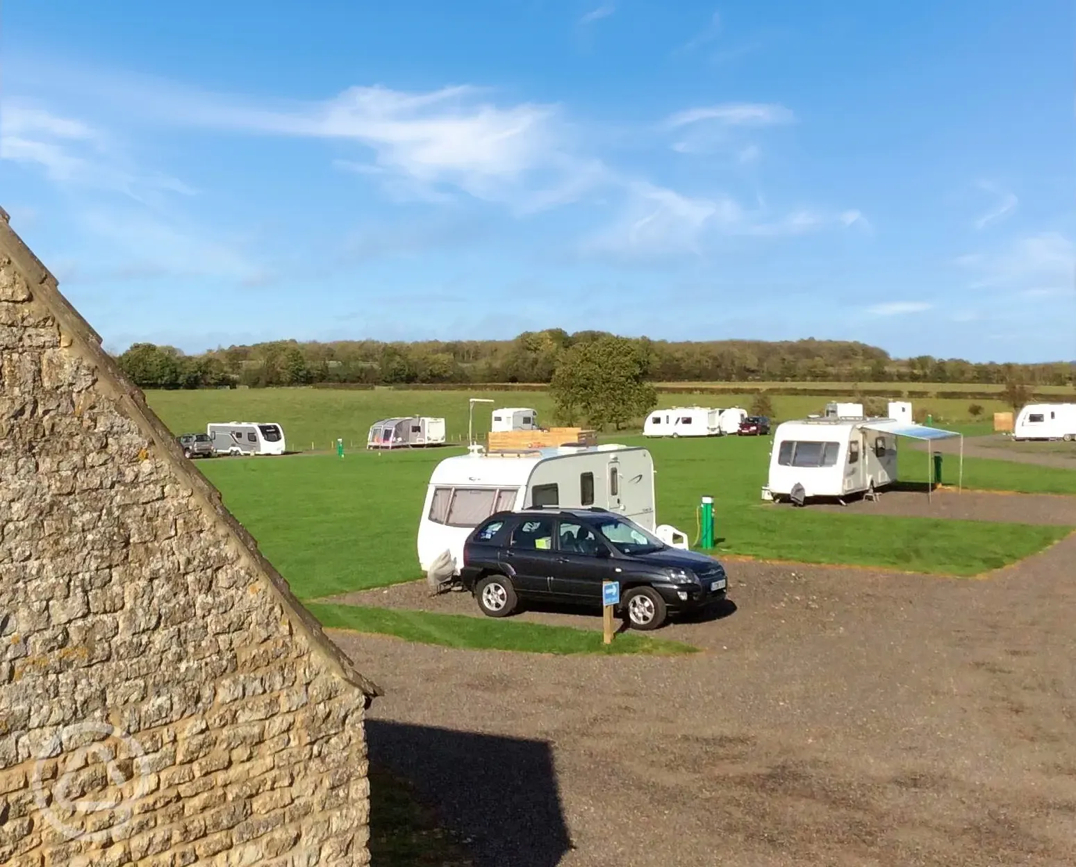 Fully serviced hardstanding pitches